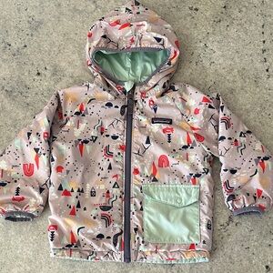 Patagonia Kids Raincoat with Colorful Geometric Print